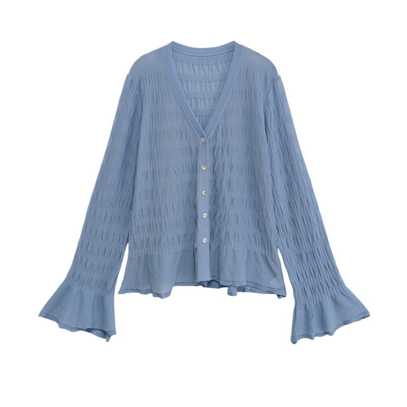 Damen Strickjacke mit weiten Ärmeln und Knopfdetails Stalluxe