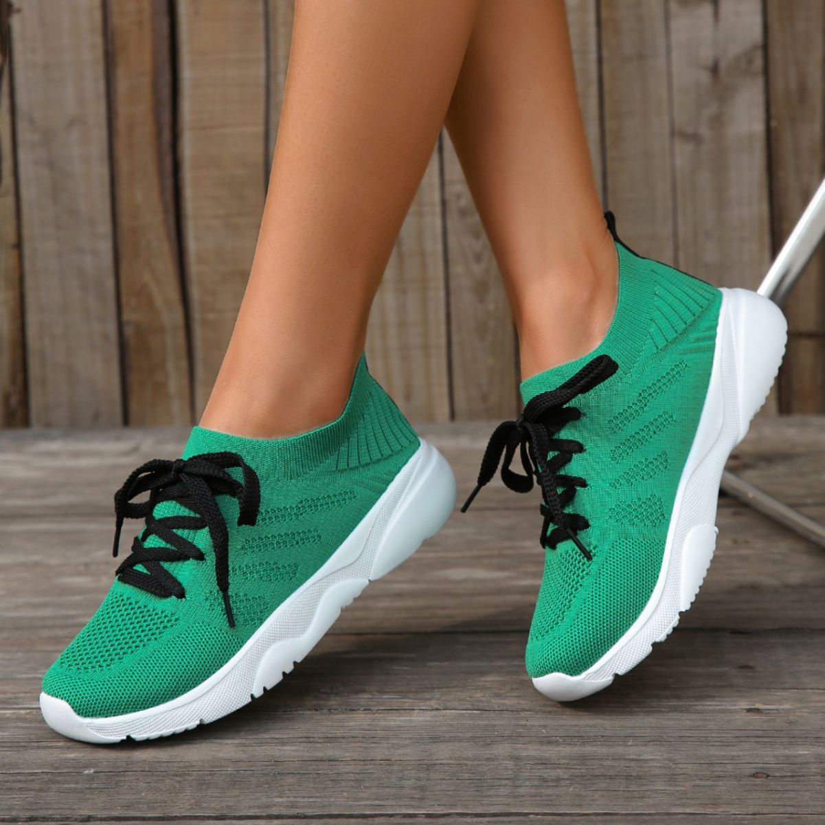 Damen Sportliche Sneakers mit atmungsaktivem Mesh-Obermaterial Stalluxe