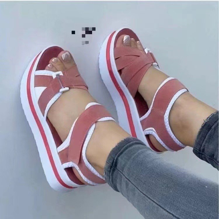 Damen Sportliche Sandalen mit ergonomischem Fußbett und verstellbarem Riemendesign Stalluxe