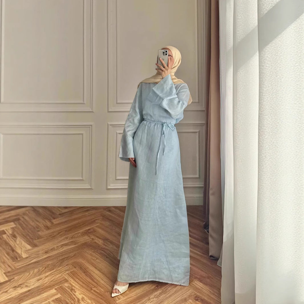 Damen Maxikleid mit eleganten weiten Ärmeln Stalluxe