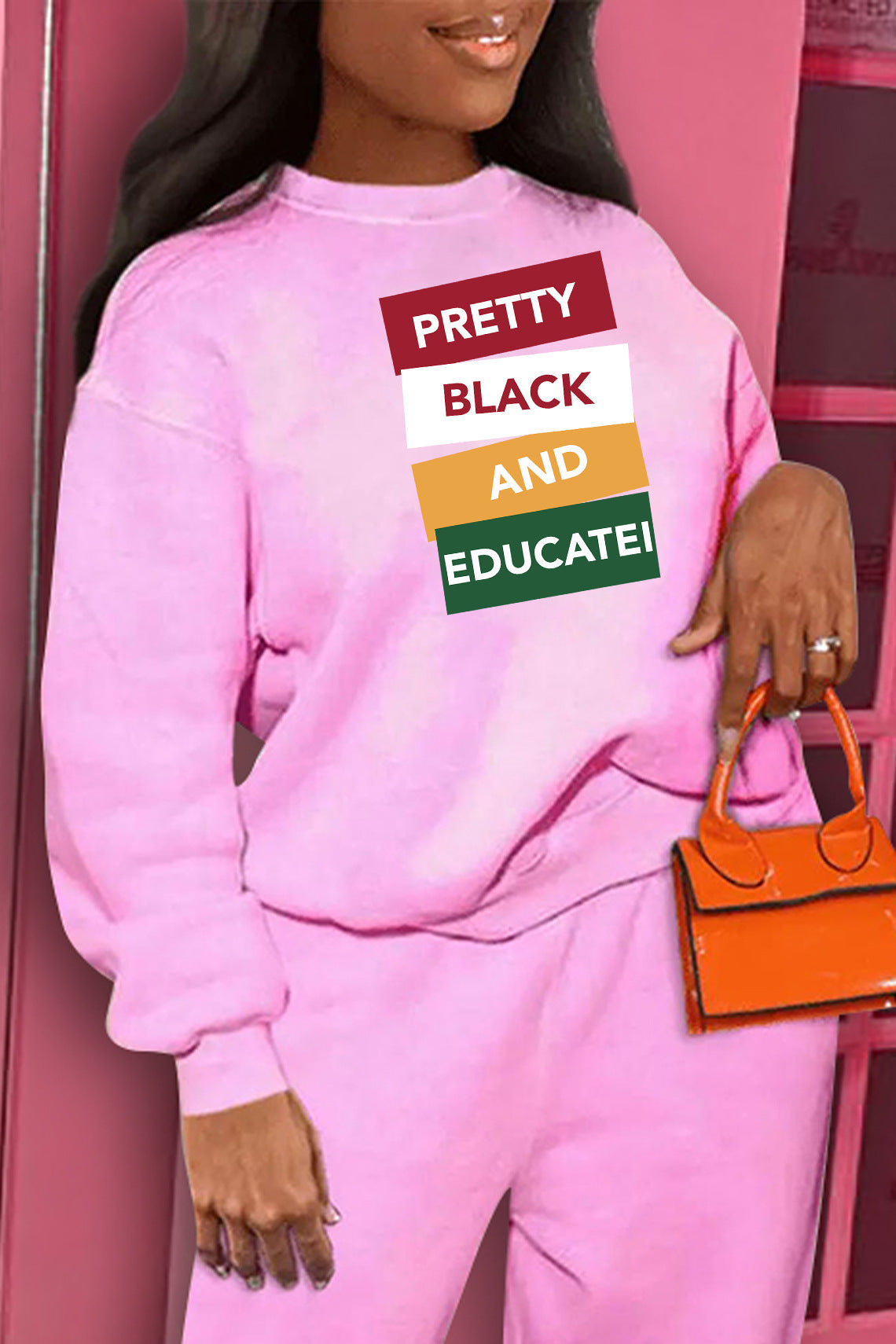 Damen Sweatshirt mit auffälligem Schriftzug Stalluxe