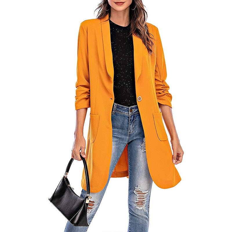 Damen Stretchiger Blazer mit modernem Schnitt und Taschen Stalluxe