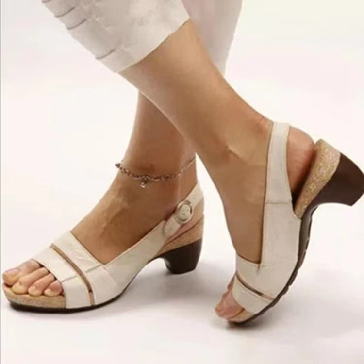 Damen Komfortable Slingback Sandalen mit ergonomischem Fußbett und stilvollem Akzent Stalluxe