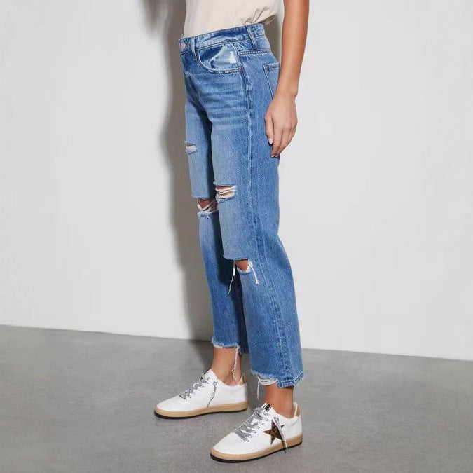 Damen destroyed Mom-Jeans Stalluxe