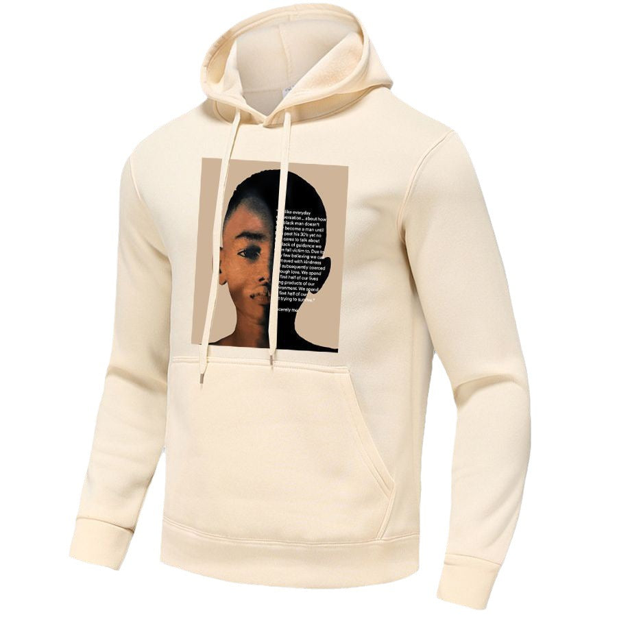 Damen Kapuzenpullover mit kreativem Grafikdruck und innovativem Schnitt Stalluxe