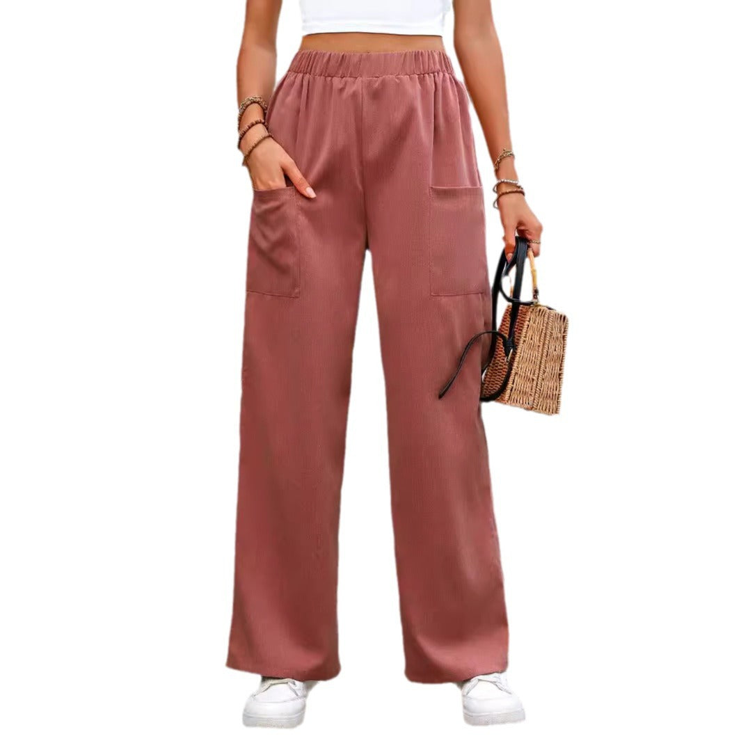Damen Komfortable weite Stoffhose Stalluxe