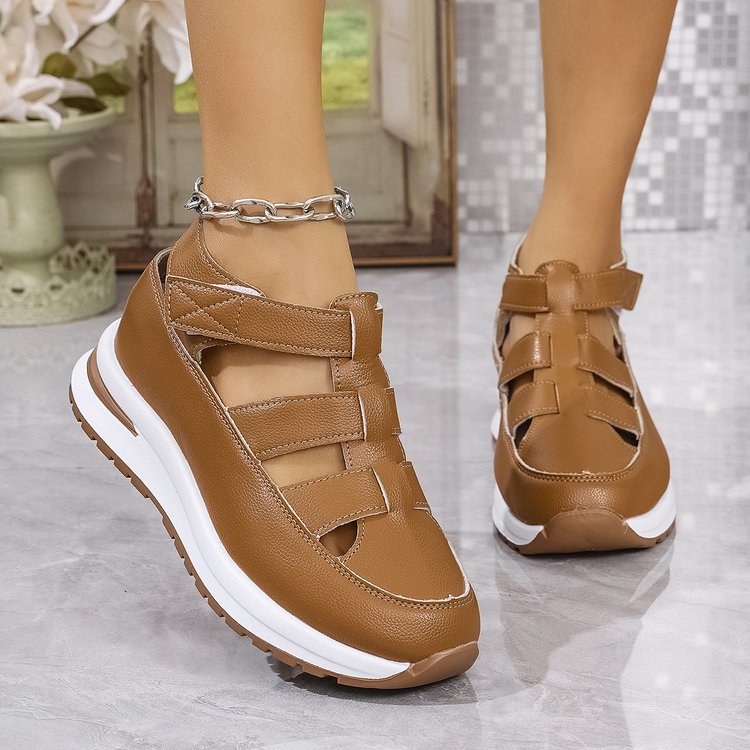 Damen Komfortable Sandalen mit atmungsaktiver Oberflächenstruktur und dämpfender Sohle Stalluxe