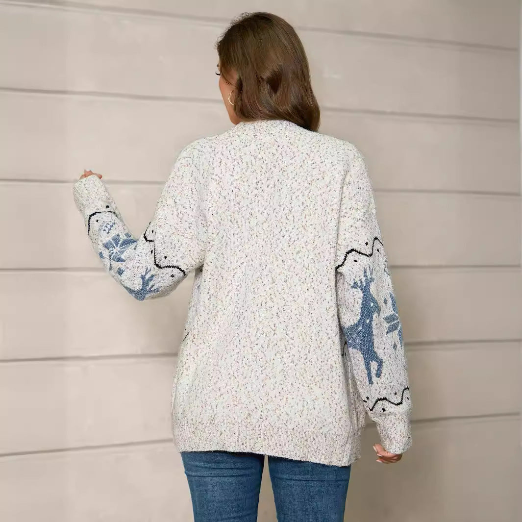 Damen Strickjacke mit detailliertem Muster Stalluxe