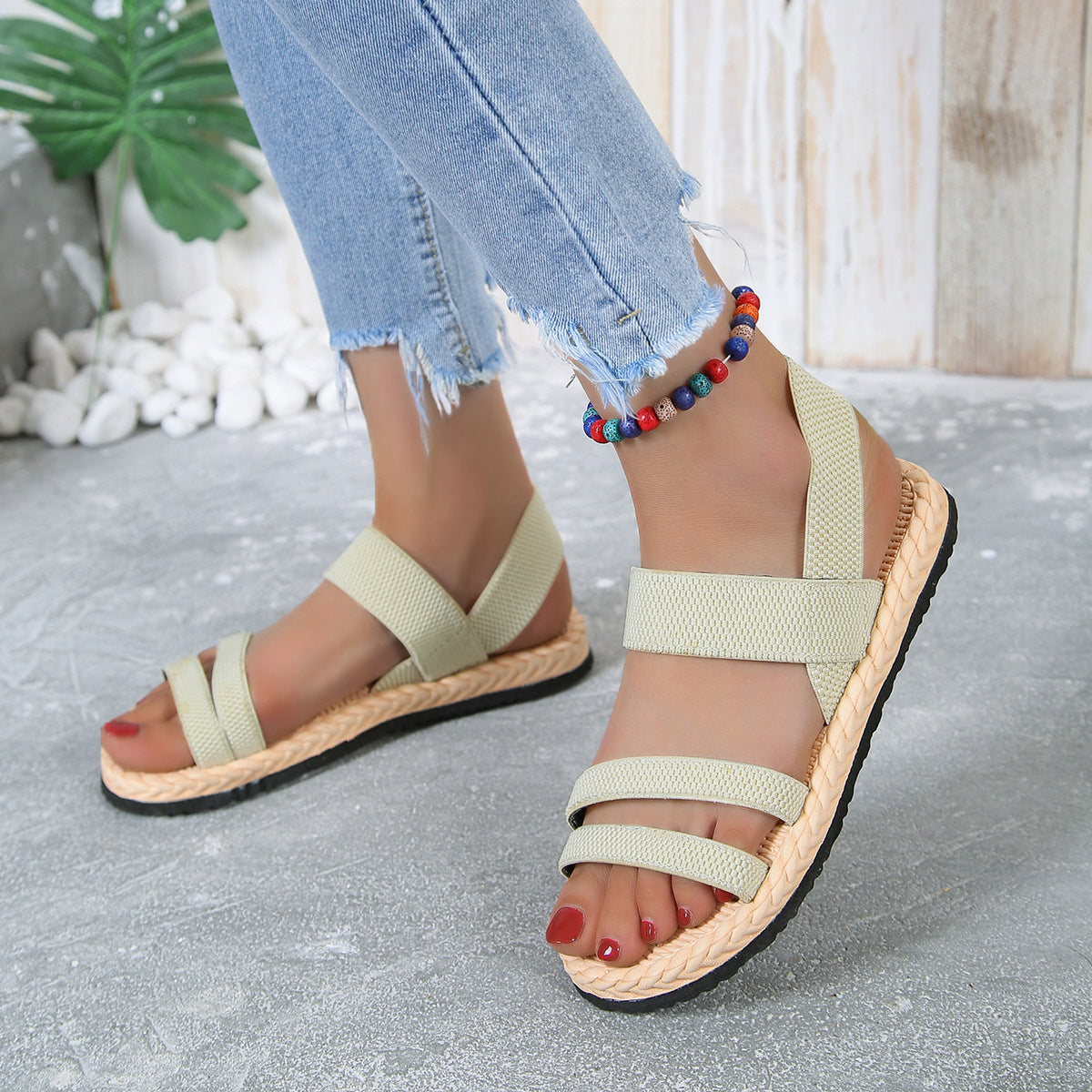 Damen Komfortable Sport-Sandalen mit breiten Riemen und stylischer Sohle Stalluxe