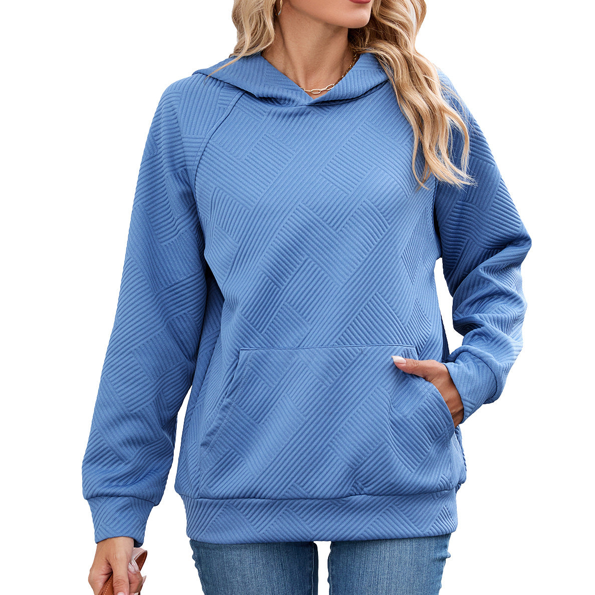 Damen Kapuzenpullover mit strukturiertem Design Stalluxe