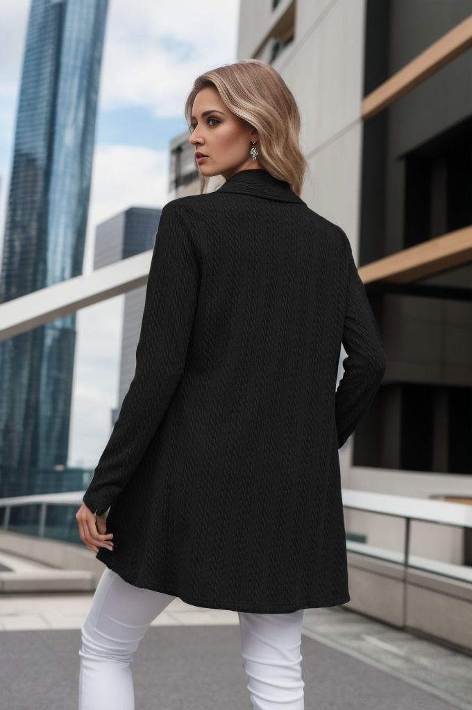 Damen Strickjacke mit elegantem Schnitt und raffinierten Details Stalluxe