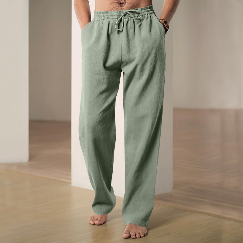 Herren bequeme Freizeithose mit verstellbarem Bund und atmungsaktivem Material Stalluxe