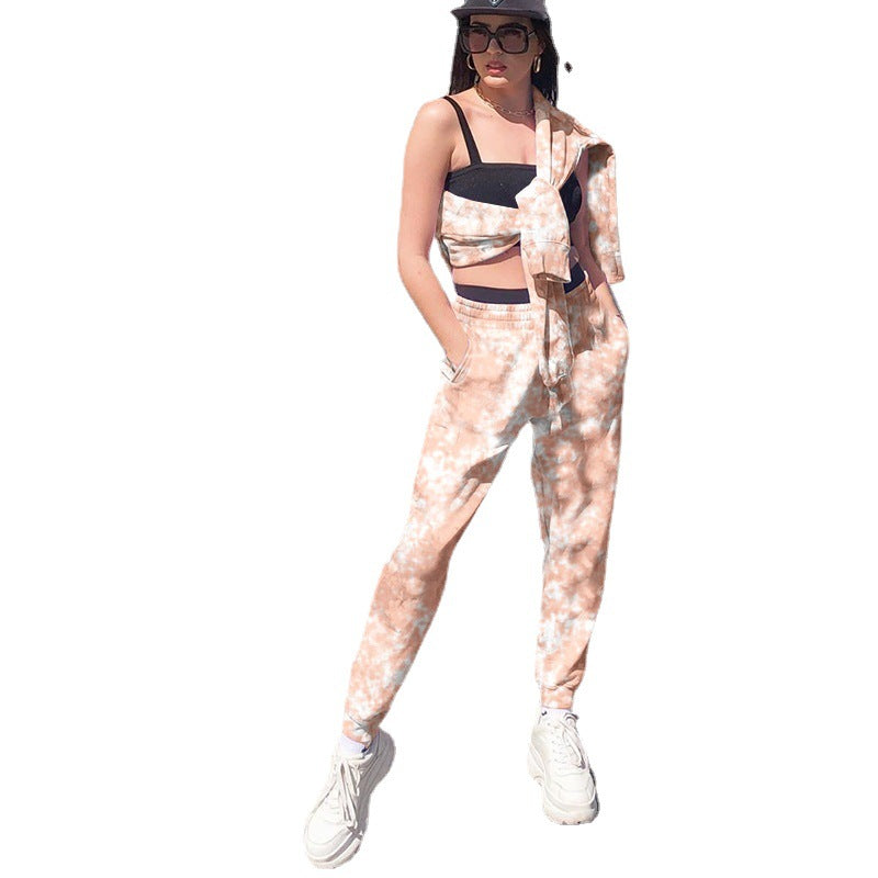 Damen Freizeit-Hosen mit modernen Batik-Muster Stalluxe