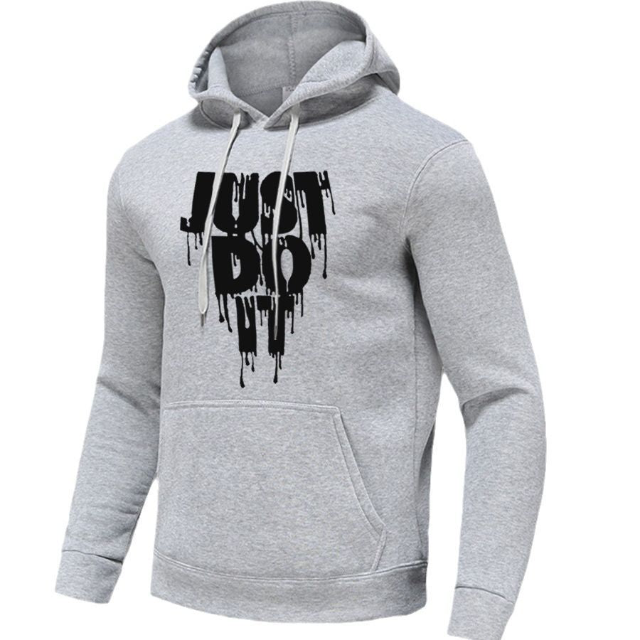 Damen sportlicher Kapuzenpullover mit grafischem Druck und Kängurutasche Stalluxe