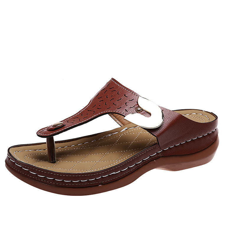 Damen Komfortable Zehentrenner-Sandalen mit modischem Riemen-Design Stalluxe