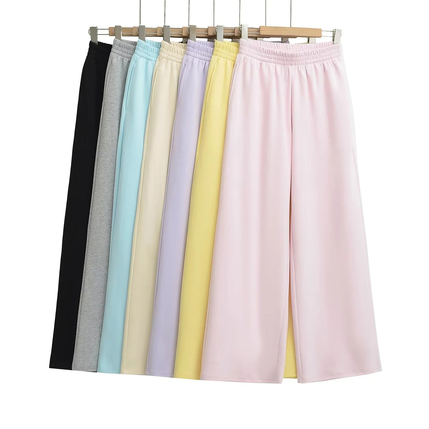 Damen weite Jersey-Hose mit elastischem Bund Stalluxe