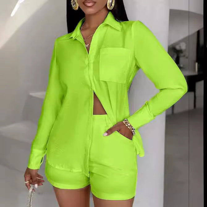Damen modischer Blazer und Shorts Set Stalluxe