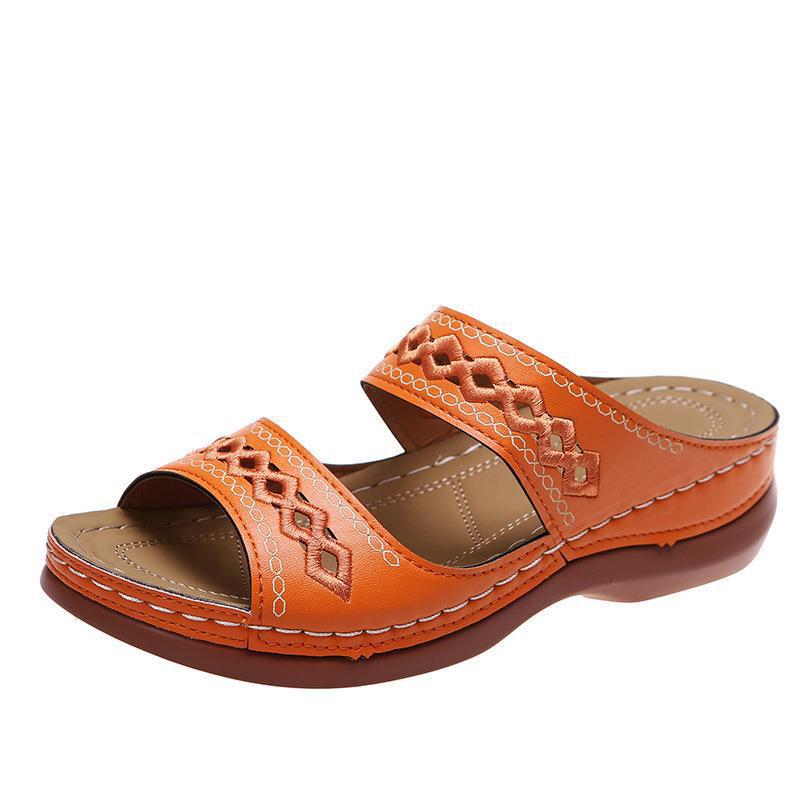 Damen Komfortable Clogs mit eleganter Stickerei Stalluxe