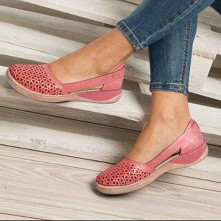 Damen Modische Slipper mit atmungsaktiven Einsätzen und rutschfester Sohle Stalluxe