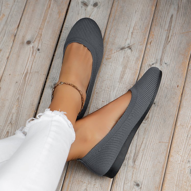 Damen elegante und bequeme Ballerinas mit atmungsaktivem Obermaterial Stalluxe