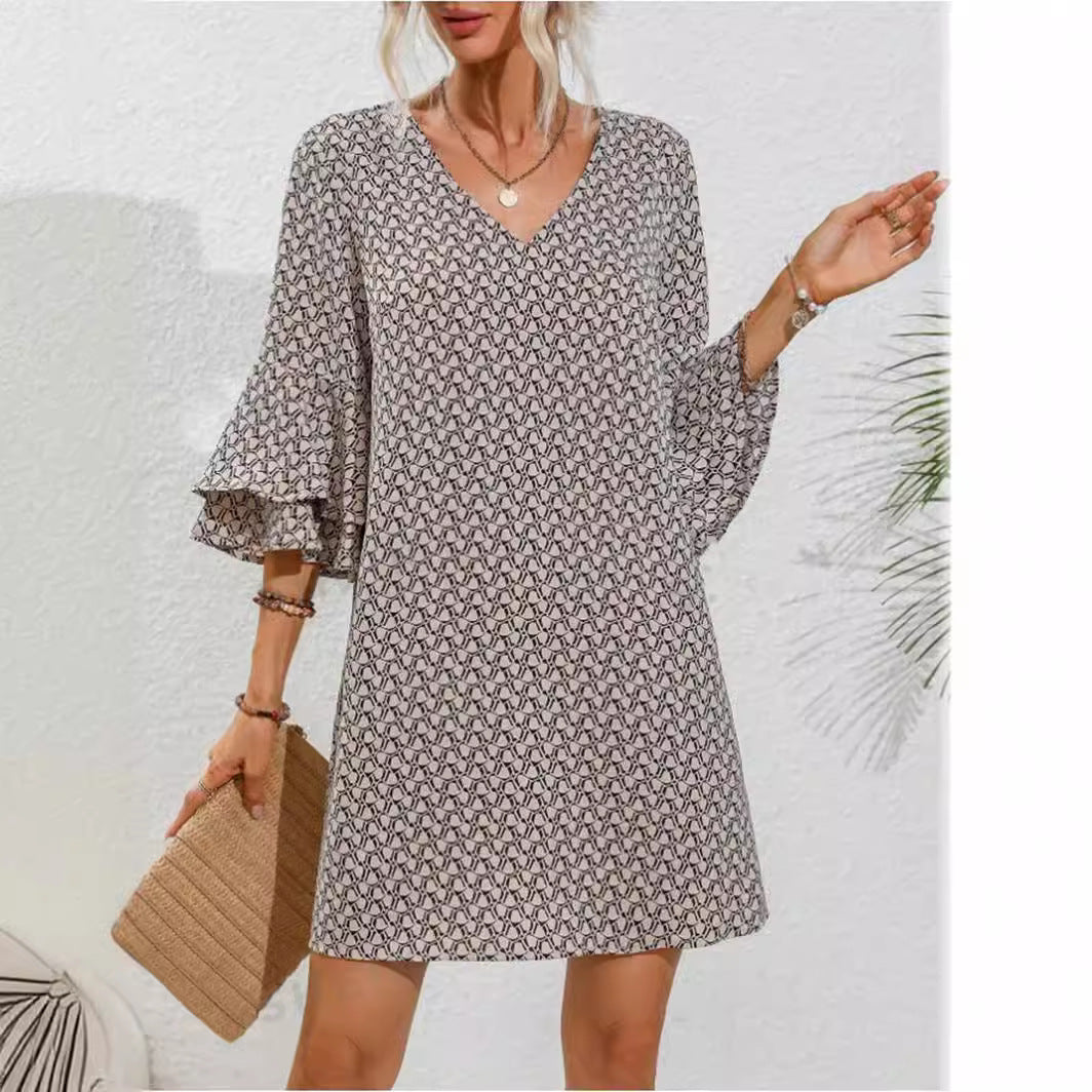 Damen Strandkleid mit voluminösen Ärmeln Stalluxe
