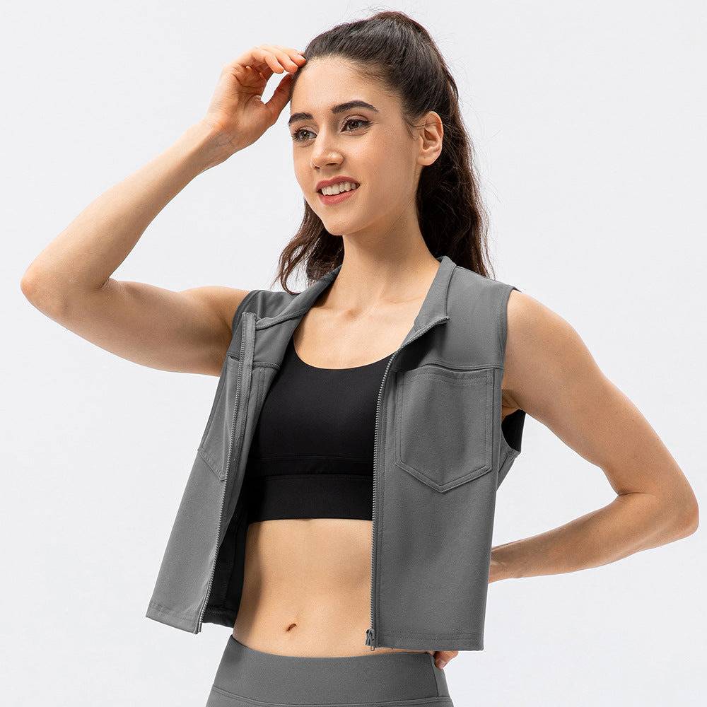 Damen Sportliche Weste mit Funktionalität und modischem Schnitt Stalluxe