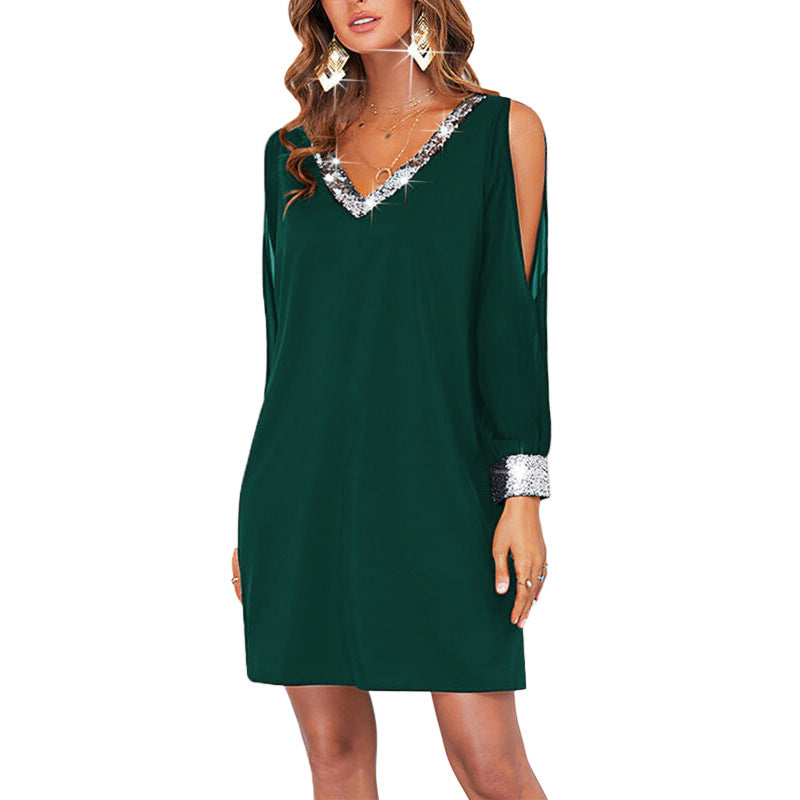 Damen Festliches Kleid mit besonderen Glitzerdetails Stalluxe