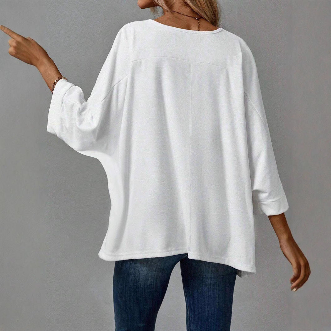 Damen Oversized Sweatshirt mit asymmetrischem Schnitt und intuitivem Tragekomfort Stalluxe