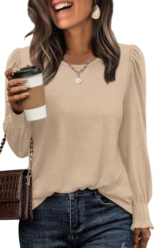 Damen Langarmshirt mit Puffärmeln Stalluxe