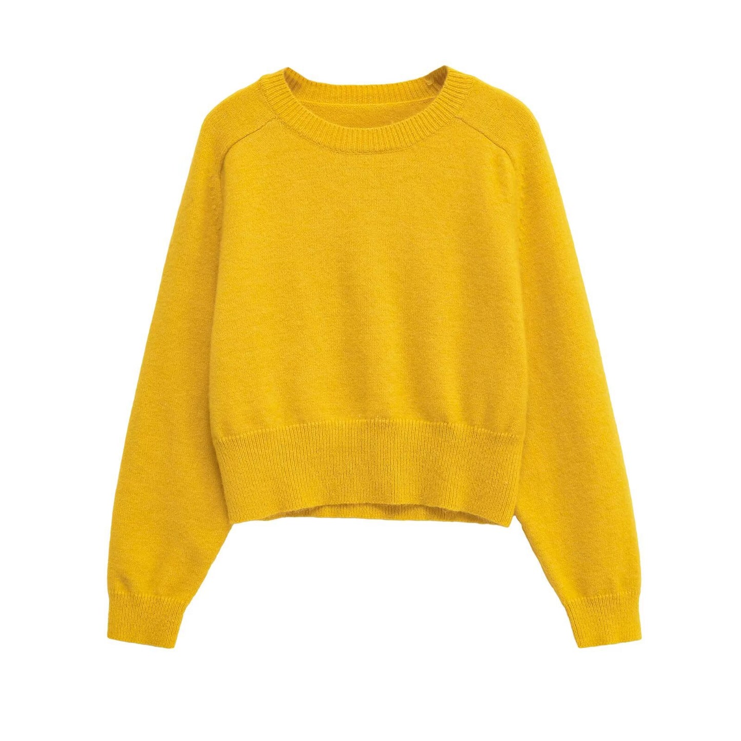 Damen Modischer cropped Pullover aus weichem Strickmaterial Stalluxe