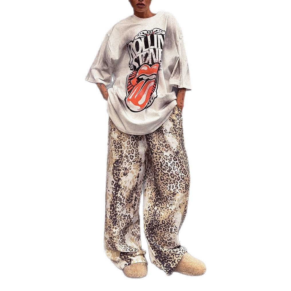 Damen Oversized T-Shirt mit kreativen Grafiken und lässigen Schnitten Stalluxe