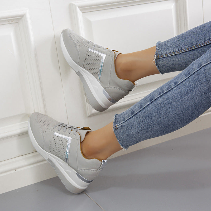 Damen Sportliche Sneakers mit atmungsaktiver Oberflächenstruktur und dämpfendem Fußbett Stalluxe