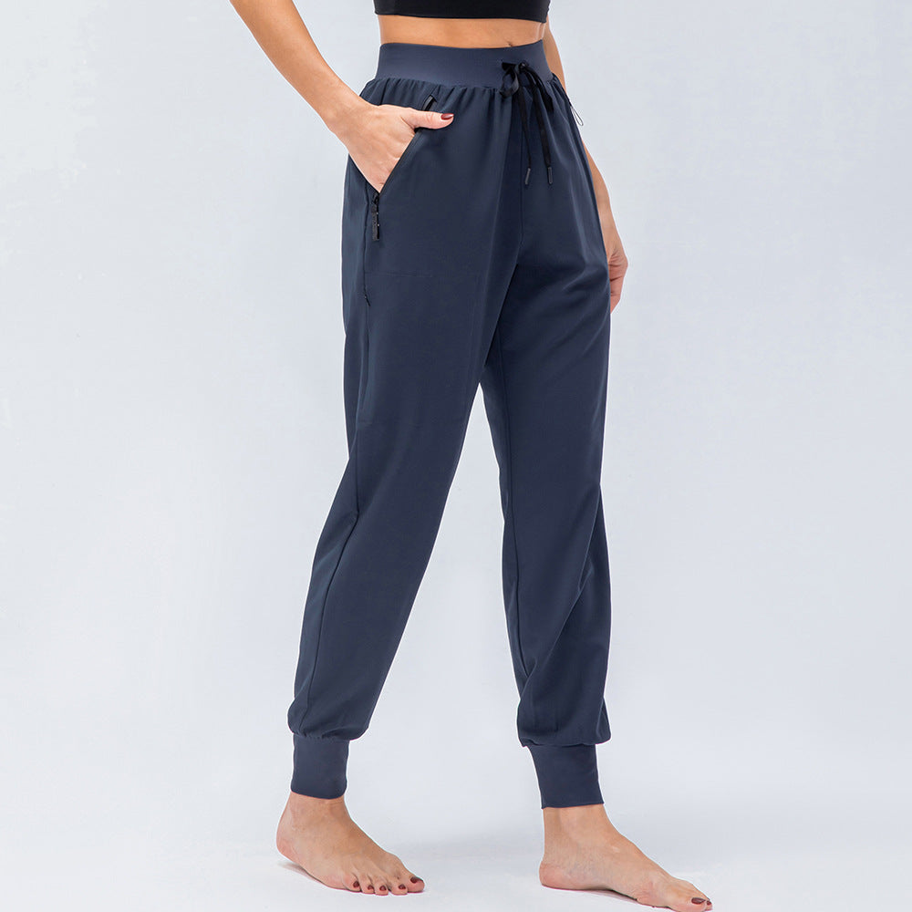 Damen sportive Jogginghose mit verstellbarem Bund und Seitentaschen Stalluxe
