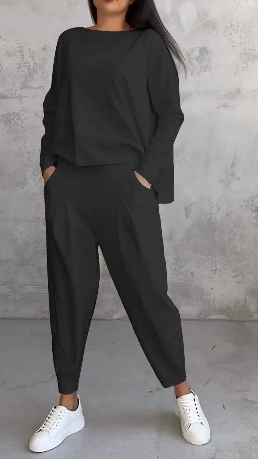 Damen Stilvolles und bequemes Lounge-Set mit weitem Schnitt Stalluxe
