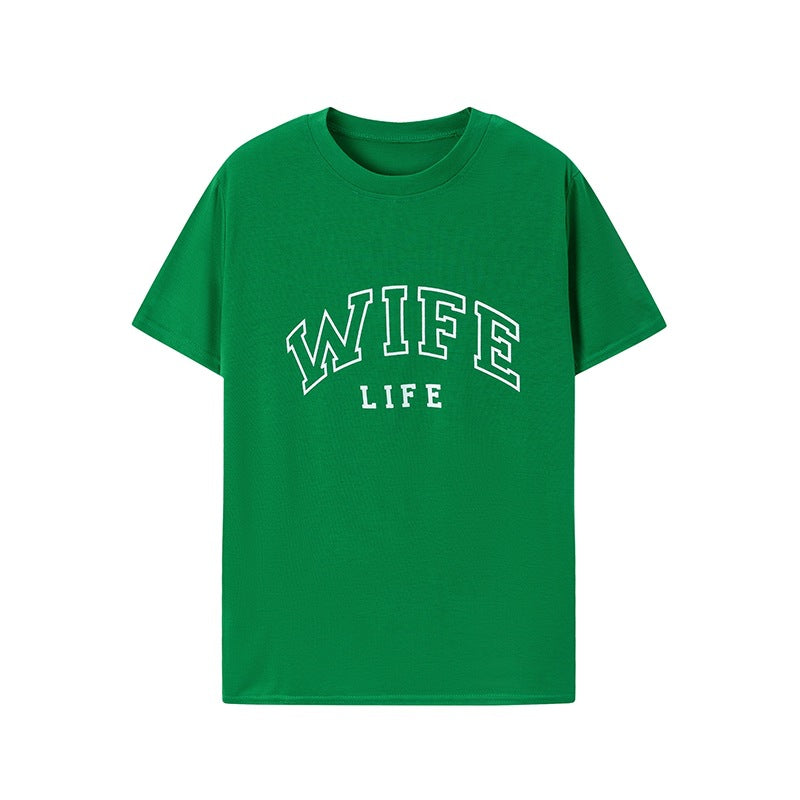 Damen T-Shirt mit auffälligem Schriftzug und lässigem Schnitt Stalluxe