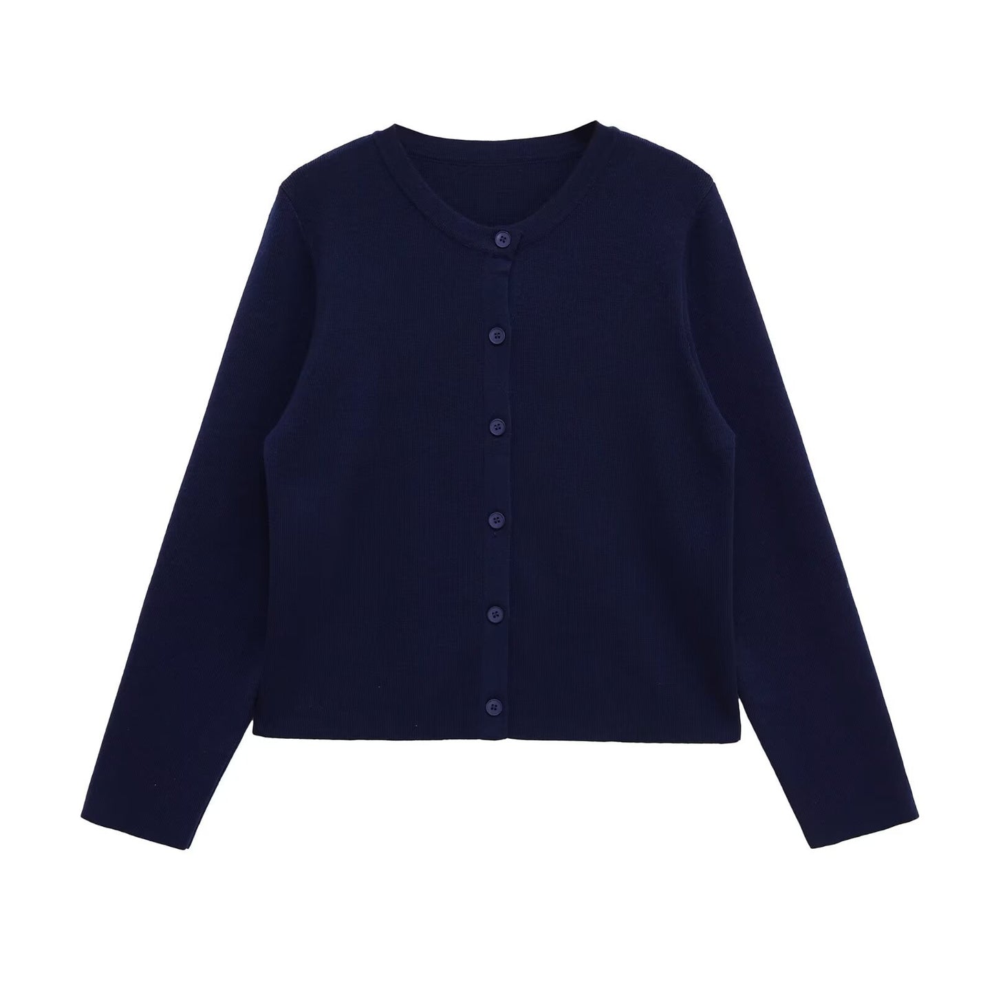 Damen lässige Strickjacke mit feinen Knopfdetails Stalluxe