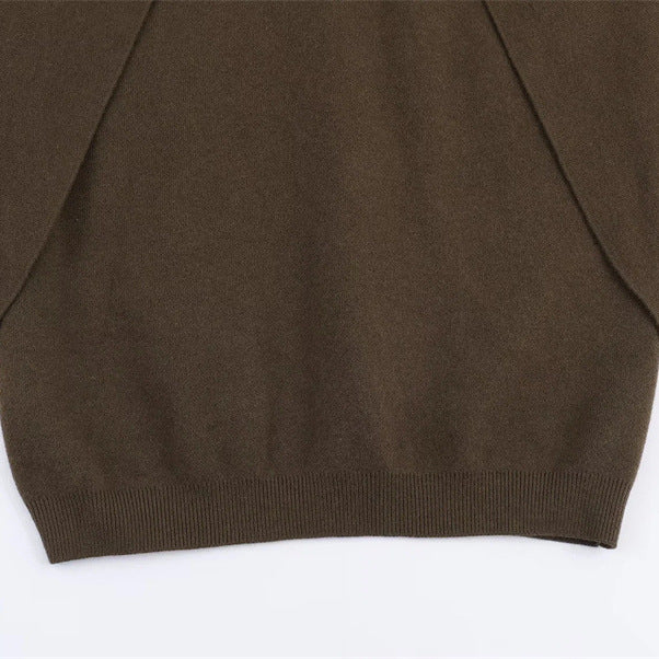 Damen elegantes Oversize-Pullover mit weitem Pfennigkragen Stalluxe
