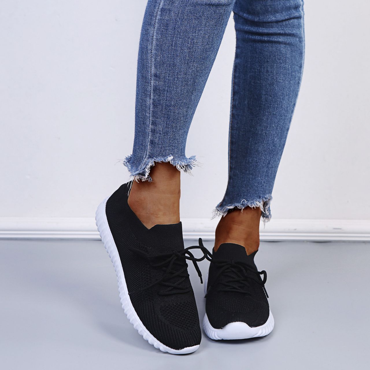 Damen Atmungsaktive Freizeitschuhe mit elastischem Obermaterial Stalluxe