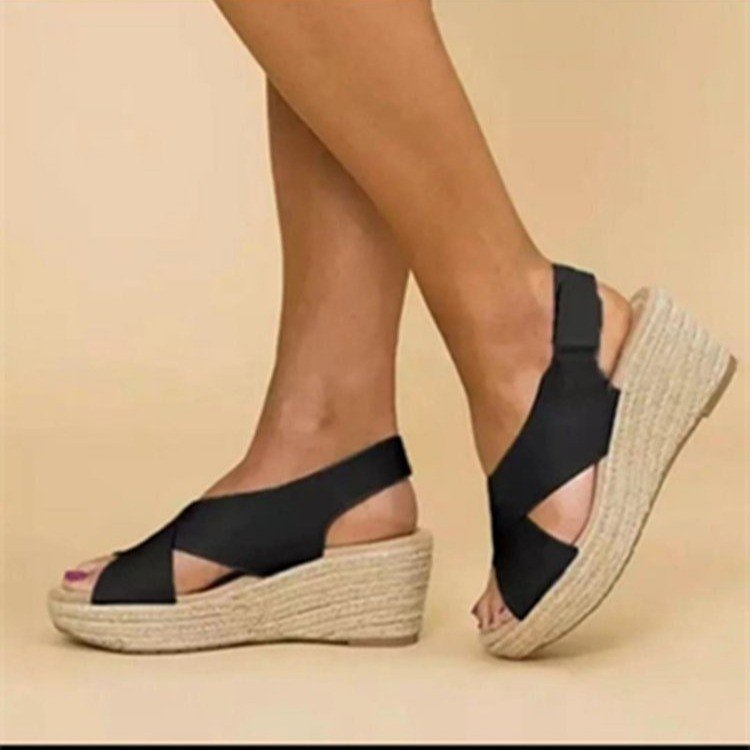 Damen Wedgesandalen mit elegantem Riemendesign und atmungsaktivem Fußbett Stalluxe