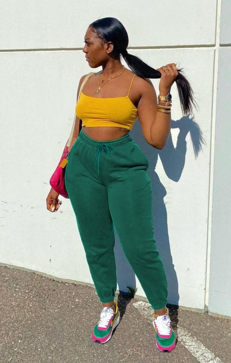 Damen hochwertige Sweatpants mit elastischem Bund und seitlichen Taschen Stalluxe