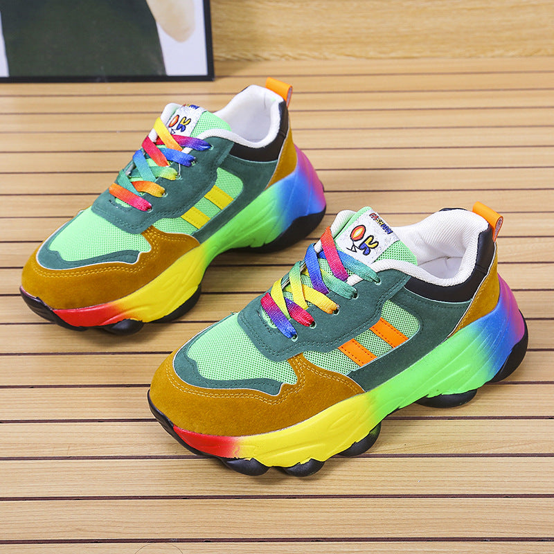Damen Sportliche Sneakers mit farbenfrohen Akzenten und rutschfester Sohle Stalluxe