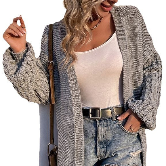 Damen oversized Strickjacke mit strukturiertem Design Stalluxe