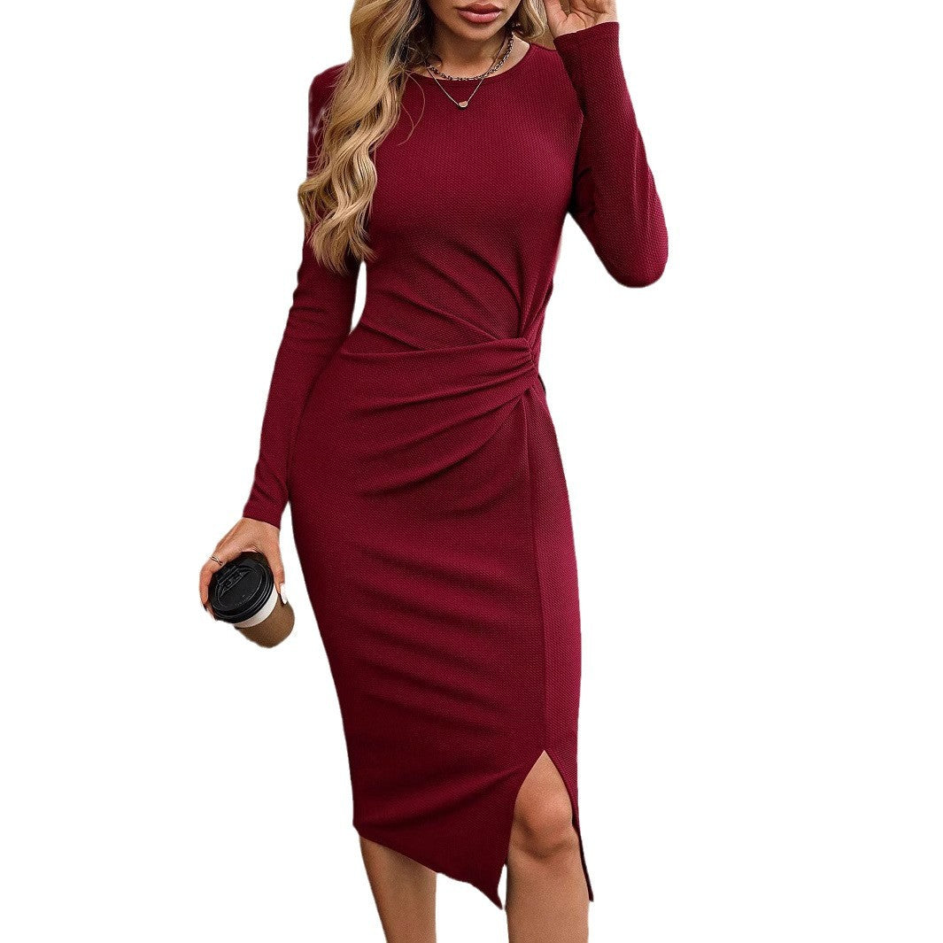Damen figurbetontes Wickelkleid Stalluxe