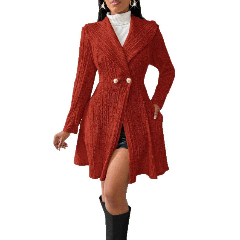 Damen Elegante und bequeme Strickjacke mit hoher Taille Stalluxe