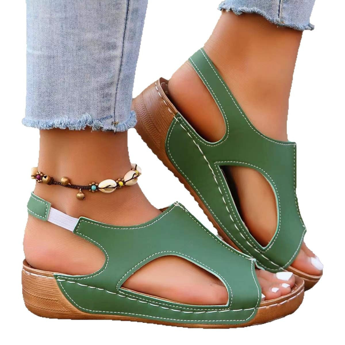 Damen Komfortable Clogs mit offenem Zehenbereich und ergonomischer Sohle Stalluxe