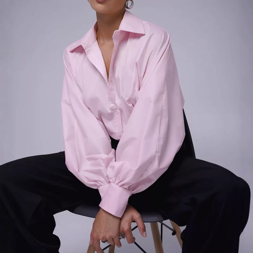 Damen Oversized Hemden mit voluminösen Ärmeln Stalluxe