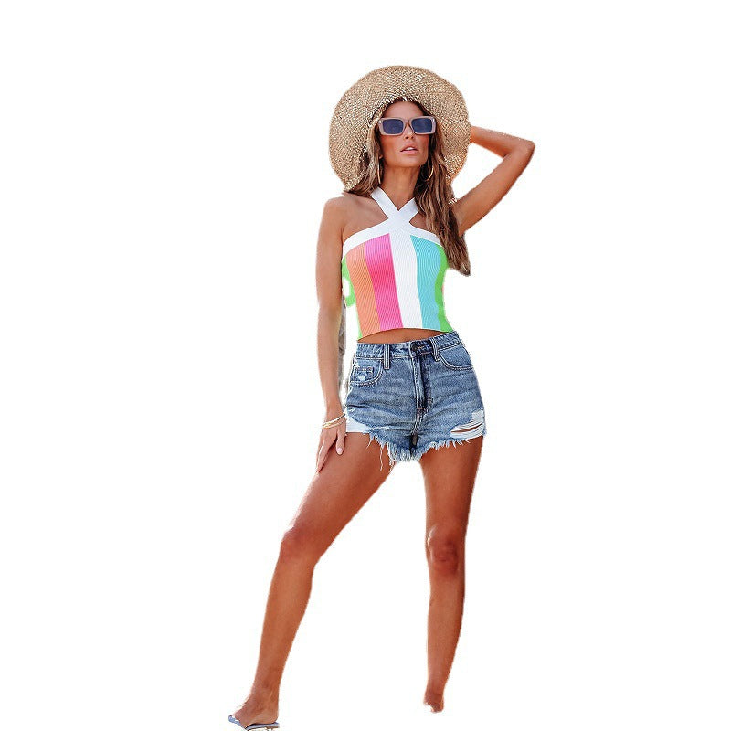Damen Jeansshorts mit lässigem Schnitt und fransigen Säumen Stalluxe