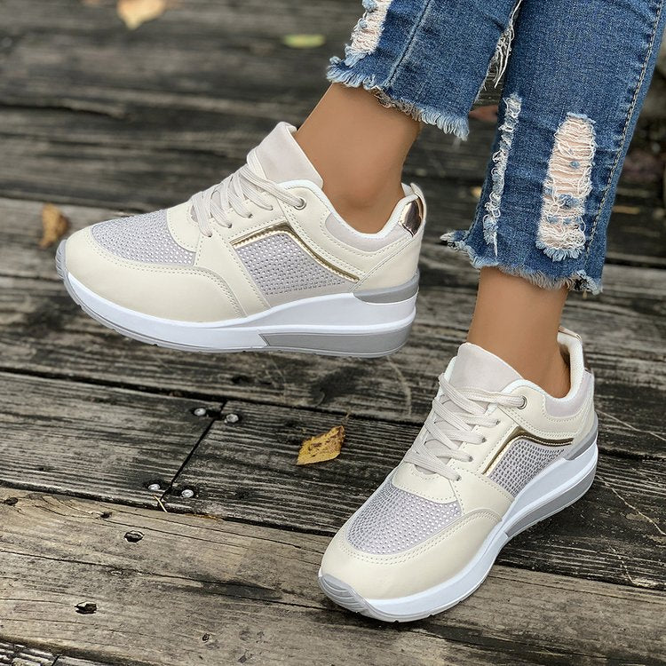 Damen sportliche Sneaker mit atmungsaktiver Mesh-Oberfläche und dämpfender Sohle Stalluxe