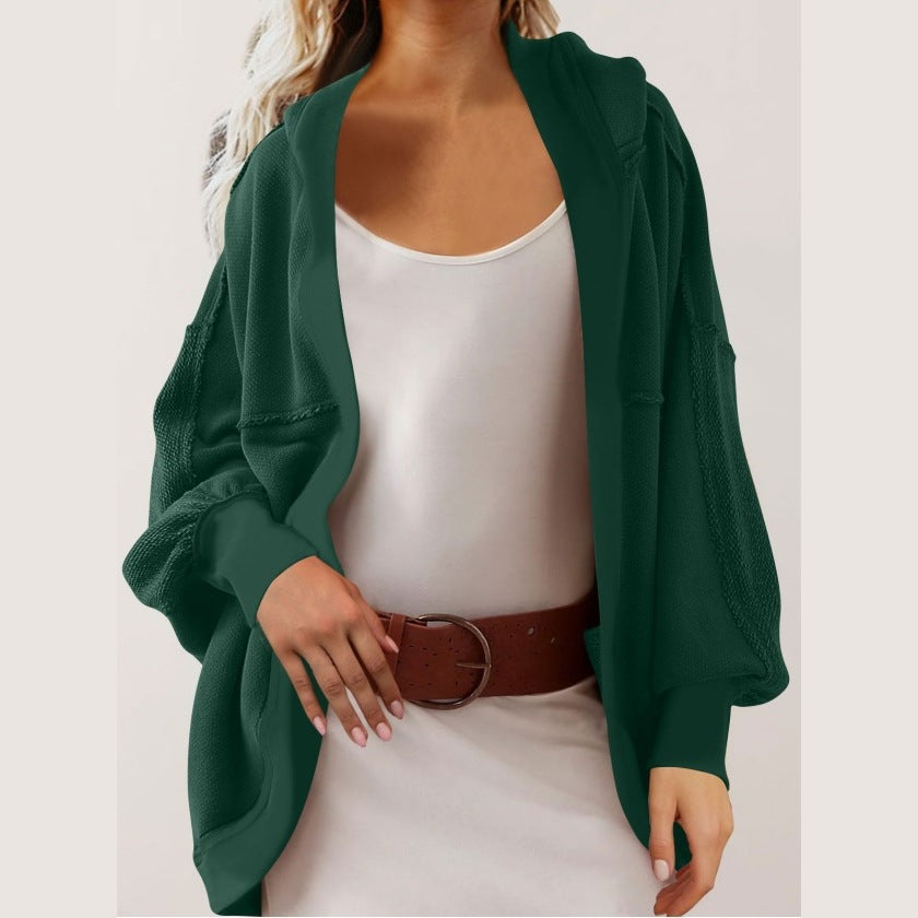 Damen Oversized Strickjacke mit luftigen Ärmeln und Taschen Stalluxe