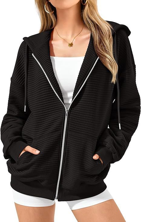 Damen Kapuzenjacke mit strukturiertem Design und praktischen Taschen Stalluxe